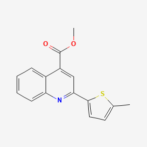 molecular formula C16H13NO2S B5111603 Methyl 2-(5-methylthiophen-2-yl)quinoline-4-carboxylate 
