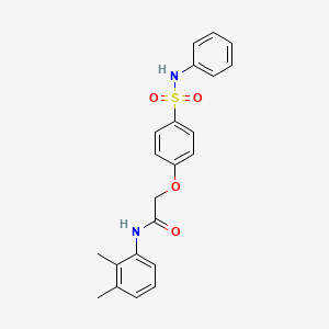 molecular formula C22H22N2O4S B5111755 N-(2,3-dimethylphenyl)-2-[4-(phenylsulfamoyl)phenoxy]acetamide 