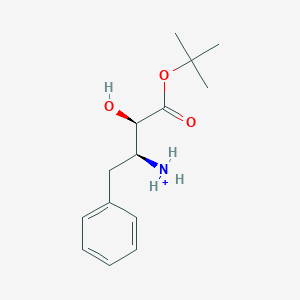 [(1R,2S)-1-hydroxy-3-phenyl-1-tert-butoxycarbonyl-propan-2-yl]azanium
