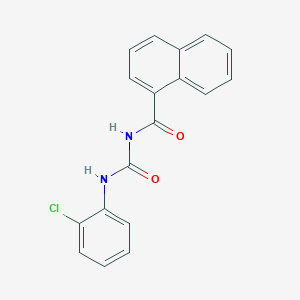 molecular formula C18H13ClN2O2 B5111811 N-[(2-chlorophenyl)carbamoyl]naphthalene-1-carboxamide 
