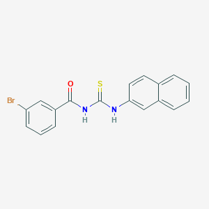 molecular formula C18H13BrN2OS B5111840 3-bromo-N-(naphthalen-2-ylcarbamothioyl)benzamide 