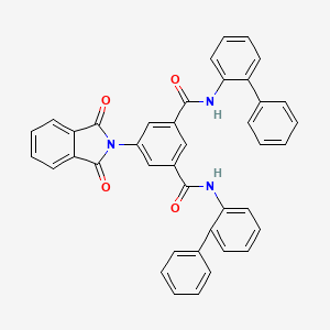 molecular formula C40H27N3O4 B5111976 N,N'-di(biphenyl-2-yl)-5-(1,3-dioxo-1,3-dihydro-2H-isoindol-2-yl)benzene-1,3-dicarboxamide CAS No. 5540-36-3