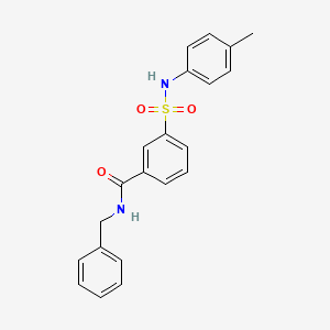 molecular formula C21H20N2O3S B5112173 N-benzyl-3-[(4-methylphenyl)sulfamoyl]benzamide 
