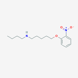 molecular formula C15H24N2O3 B5112312 N-butyl-5-(2-nitrophenoxy)pentan-1-amine 