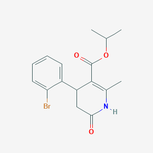 molecular formula C16H18BrNO3 B5112391 Propan-2-yl 4-(2-bromophenyl)-2-methyl-6-oxo-1,4,5,6-tetrahydropyridine-3-carboxylate 