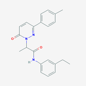 molecular formula C22H23N3O2 B5112449 N-(3-ethylphenyl)-2-[3-(4-methylphenyl)-6-oxopyridazin-1(6H)-yl]propanamide 