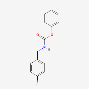 molecular formula C14H12FNO2 B5112515 phenyl N-[(4-fluorophenyl)methyl]carbamate 