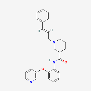 molecular formula C26H27N3O2 B5112549 1-[(E)-3-phenylprop-2-enyl]-N-(2-pyridin-3-yloxyphenyl)piperidine-3-carboxamide 