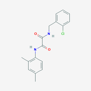 molecular formula C17H17ClN2O2 B5112576 N'-[(2-CHLOROPHENYL)METHYL]-N-(2,4-DIMETHYLPHENYL)ETHANEDIAMIDE 