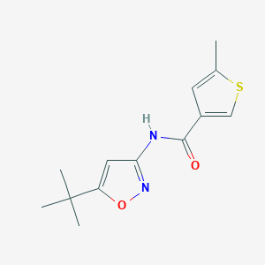 molecular formula C13H16N2O2S B5112878 N-(5-tert-butyl-1,2-oxazol-3-yl)-5-methylthiophene-3-carboxamide 