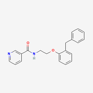 molecular formula C21H20N2O2 B5112949 N-[2-(2-benzylphenoxy)ethyl]pyridine-3-carboxamide 