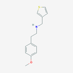 molecular formula C14H17NOS B511295 2-(4-methoxyphenyl)-N-(thiophen-3-ylmethyl)ethanamine CAS No. 899023-80-4