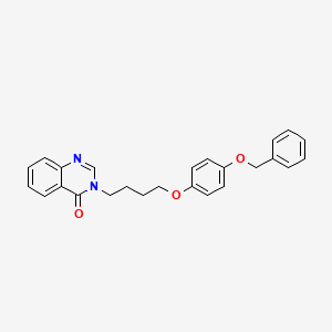 molecular formula C25H24N2O3 B5113062 3-[4-(4-Phenylmethoxyphenoxy)butyl]quinazolin-4-one 