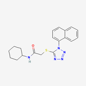 molecular formula C19H21N5OS B5113070 N-cyclohexyl-2-(1-naphthalen-1-yltetrazol-5-yl)sulfanylacetamide 
