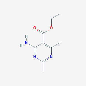 molecular formula C9H13N3O2 B5113099 Ethyl 4-amino-2,6-dimethylpyrimidine-5-carboxylate 