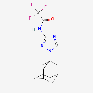 molecular formula C14H17F3N4O B5113148 N-[1-(1-adamantyl)-1,2,4-triazol-3-yl]-2,2,2-trifluoroacetamide 