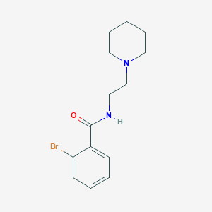 molecular formula C14H19BrN2O B5113188 2-bromo-N-[2-(piperidin-1-yl)ethyl]benzamide 