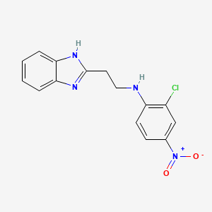molecular formula C15H13ClN4O2 B5113260 N-[2-(1H-1,3-BENZODIAZOL-2-YL)ETHYL]-2-CHLORO-4-NITROANILINE 