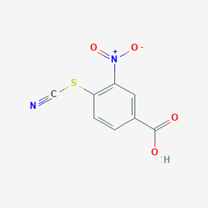 molecular formula C8H4N2O4S B511330 4-(Cyanosulfanyl)-3-nitrobenzoic acid CAS No. 6083-79-0