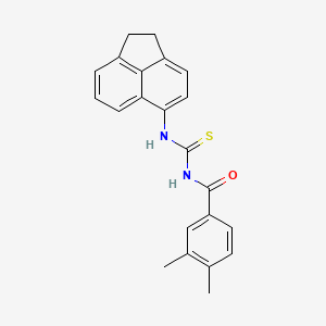 molecular formula C22H20N2OS B5113525 N-(1,2-dihydroacenaphthylen-5-ylcarbamothioyl)-3,4-dimethylbenzamide 