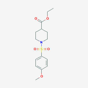 molecular formula C15H21NO5S B511353 Ethyl 1-(4-methoxyphenyl)sulfonylpiperidine-4-carboxylate CAS No. 330467-88-4