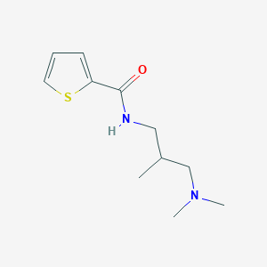 molecular formula C11H18N2OS B5113611 N-[3-(dimethylamino)-2-methylpropyl]thiophene-2-carboxamide 