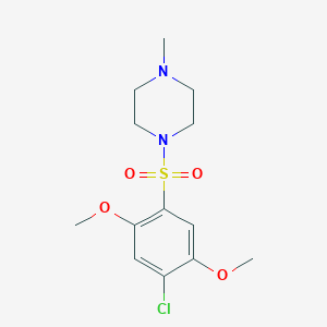 1-(4-Chloro-2,5-dimethoxyphenyl)sulfonyl-4-methylpiperazine