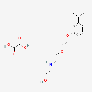 molecular formula C17H27NO7 B5113624 Oxalic acid;2-[2-[2-(3-propan-2-ylphenoxy)ethoxy]ethylamino]ethanol 