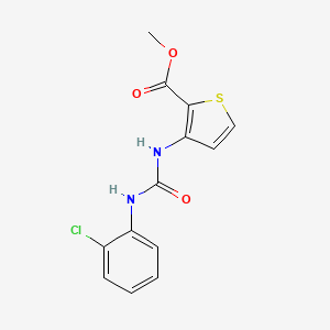molecular formula C13H11ClN2O3S B5113678 METHYL 3-{[(2-CHLOROANILINO)CARBONYL]AMINO}-2-THIOPHENECARBOXYLATE 
