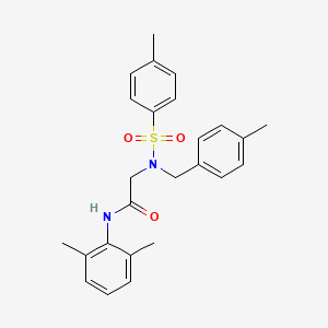 molecular formula C25H28N2O3S B5113750 N-(2,6-dimethylphenyl)-2-[(4-methylphenyl)methyl-(4-methylphenyl)sulfonylamino]acetamide 