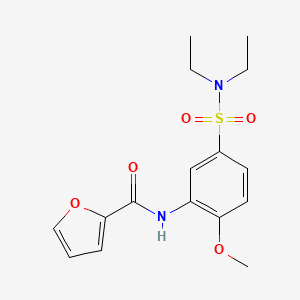 molecular formula C16H20N2O5S B5114004 N-[5-(diethylsulfamoyl)-2-methoxyphenyl]furan-2-carboxamide 