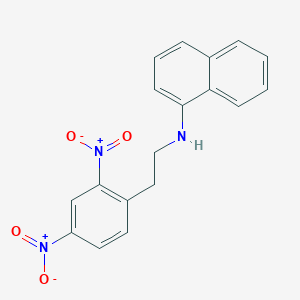 molecular formula C18H15N3O4 B5114271 N-[2-(2,4-dinitrophenyl)ethyl]naphthalen-1-amine 