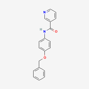 molecular formula C19H16N2O2 B5114348 N-[4-(benzyloxy)phenyl]pyridine-3-carboxamide 