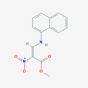molecular formula C14H12N2O4 B5114392 methyl (E)-3-(naphthalen-1-ylamino)-2-nitroprop-2-enoate 