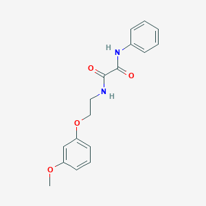molecular formula C17H18N2O4 B5114406 N-[2-(3-methoxyphenoxy)ethyl]-N'-phenyloxamide 