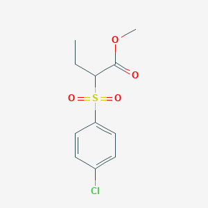 molecular formula C11H13ClO4S B5114440 Methyl 2-(4-chlorophenyl)sulfonylbutanoate 