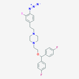 1-(2-(Bis-(4-fluorophenyl)methoxy)ethyl)-4-(2-(4-azido-3-iodophenyl)ethyl)piperazine