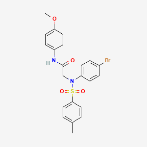 molecular formula C22H21BrN2O4S B5114766 N~2~-(4-bromophenyl)-N~1~-(4-methoxyphenyl)-N~2~-[(4-methylphenyl)sulfonyl]glycinamide 