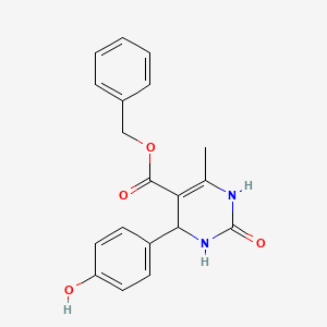 molecular formula C19H18N2O4 B5114922 Benzyl 4-(4-hydroxyphenyl)-6-methyl-2-oxo-1,2,3,4-tetrahydropyrimidine-5-carboxylate 