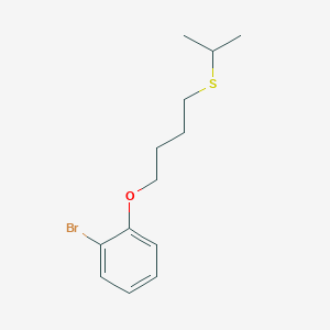 molecular formula C13H19BrOS B5114968 1-Bromo-2-(4-propan-2-ylsulfanylbutoxy)benzene 