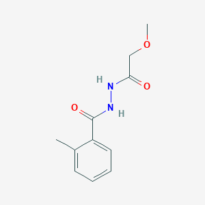 molecular formula C11H14N2O3 B5114975 N'-(2-methoxyacetyl)-2-methylbenzohydrazide 