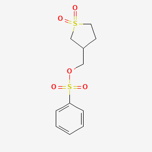 molecular formula C11H14O5S2 B5115033 (1,1-Dioxothiolan-3-yl)methyl benzenesulfonate 