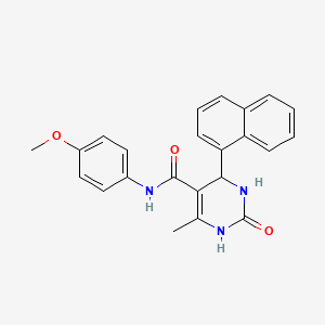 molecular formula C23H21N3O3 B5115122 N-(4-methoxyphenyl)-6-methyl-4-naphthalen-1-yl-2-oxo-3,4-dihydro-1H-pyrimidine-5-carboxamide 