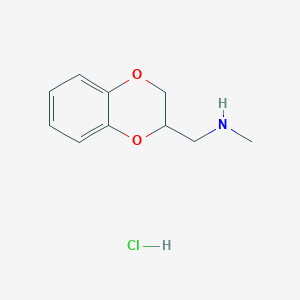 molecular formula C10H14ClNO2 B5115136 (2,3-Dihydro-benzo[1,4]dioxin-2-ylmethyl)-methyl-amine hydrochloride 