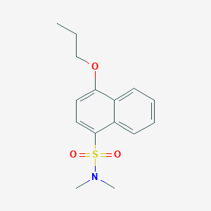 molecular formula C15H19NO3S B511556 Dimethyl[(4-propoxynaphthyl)sulfonyl]amine CAS No. 929493-00-5