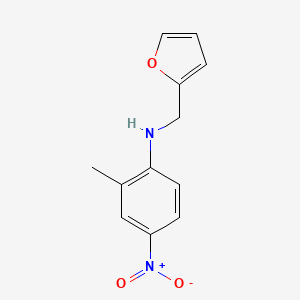 molecular formula C12H12N2O3 B5115607 N-(furan-2-ylmethyl)-2-methyl-4-nitroaniline 
