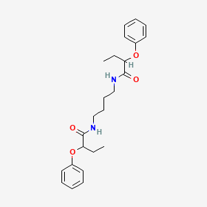molecular formula C24H32N2O4 B5115637 N,N'-butane-1,4-diylbis(2-phenoxybutanamide) 