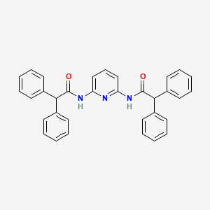 molecular formula C33H27N3O2 B5115687 N-[6-[(2,2-diphenylacetyl)amino]pyridin-2-yl]-2,2-diphenylacetamide 
