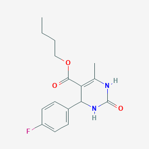 molecular formula C16H19FN2O3 B5115738 Butyl 4-(4-fluorophenyl)-6-methyl-2-oxo-1,2,3,4-tetrahydropyrimidine-5-carboxylate 