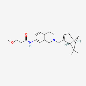 molecular formula C23H32N2O2 B5115750 N-[2-[[(1R,5S)-6,6-dimethyl-2-bicyclo[3.1.1]hept-2-enyl]methyl]-3,4-dihydro-1H-isoquinolin-7-yl]-3-methoxypropanamide 